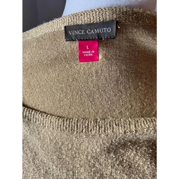 Vince Camuto Gold metallic sparkle Sweater - Picture 4 of 7